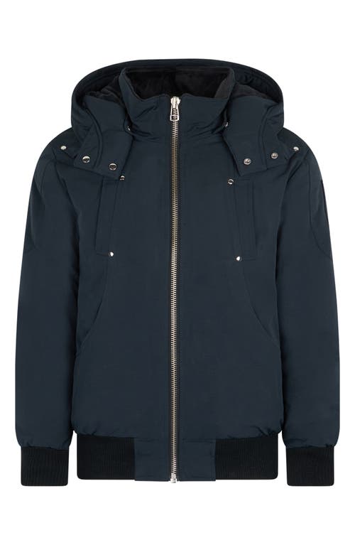 Moose Knuckles Kids' 600 Fill Power Down Bomber Jacket In Blue