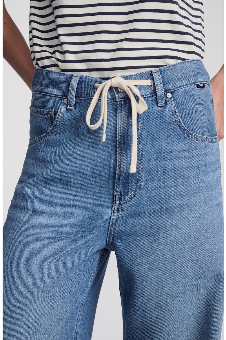 Nella Wide Leg Drawstring Jeans, Alternate, color, LIGHT BLUE WELL BLUE