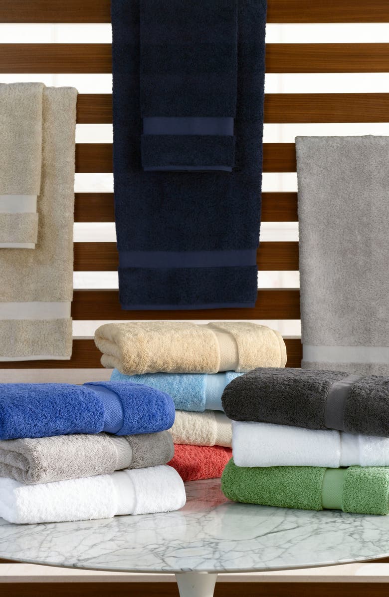 Matouk Lotus Bath Towel, Alternate, color, Charcoal