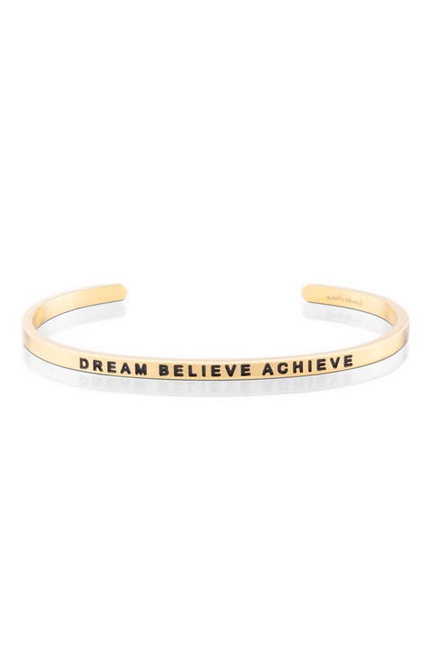 Dream Believe Achieve bracelet