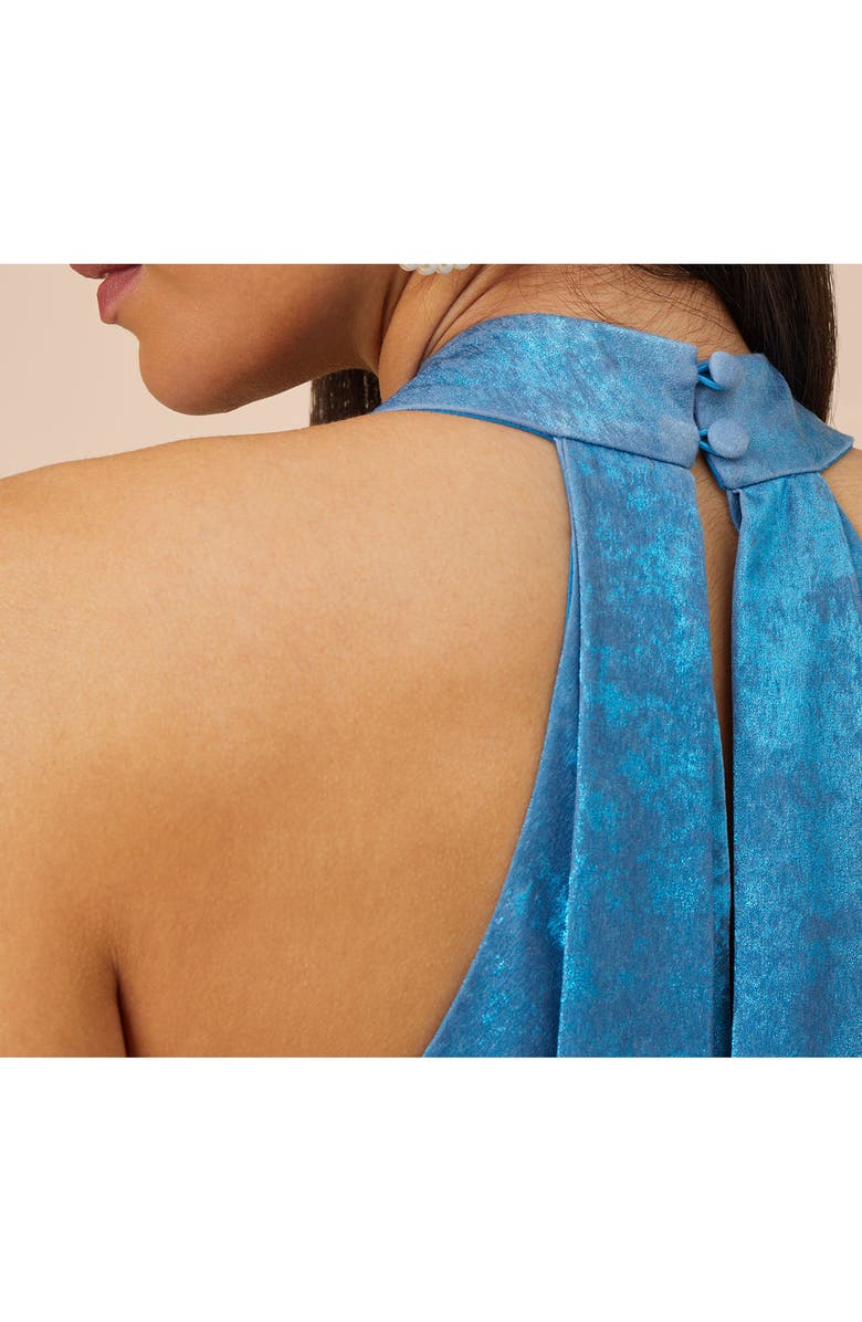 Adrianna Papell Foil Sleeveless Chiffon Gown, Alternate, color, 