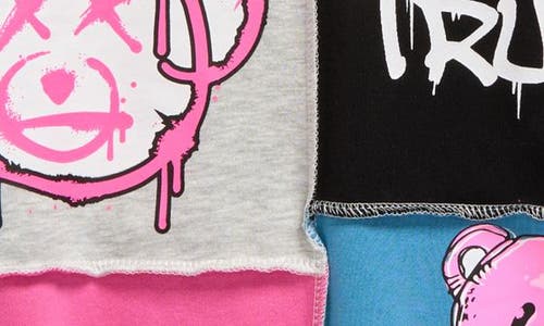 Truce Kids' Colorblock Sweatshirt In Pink Multi