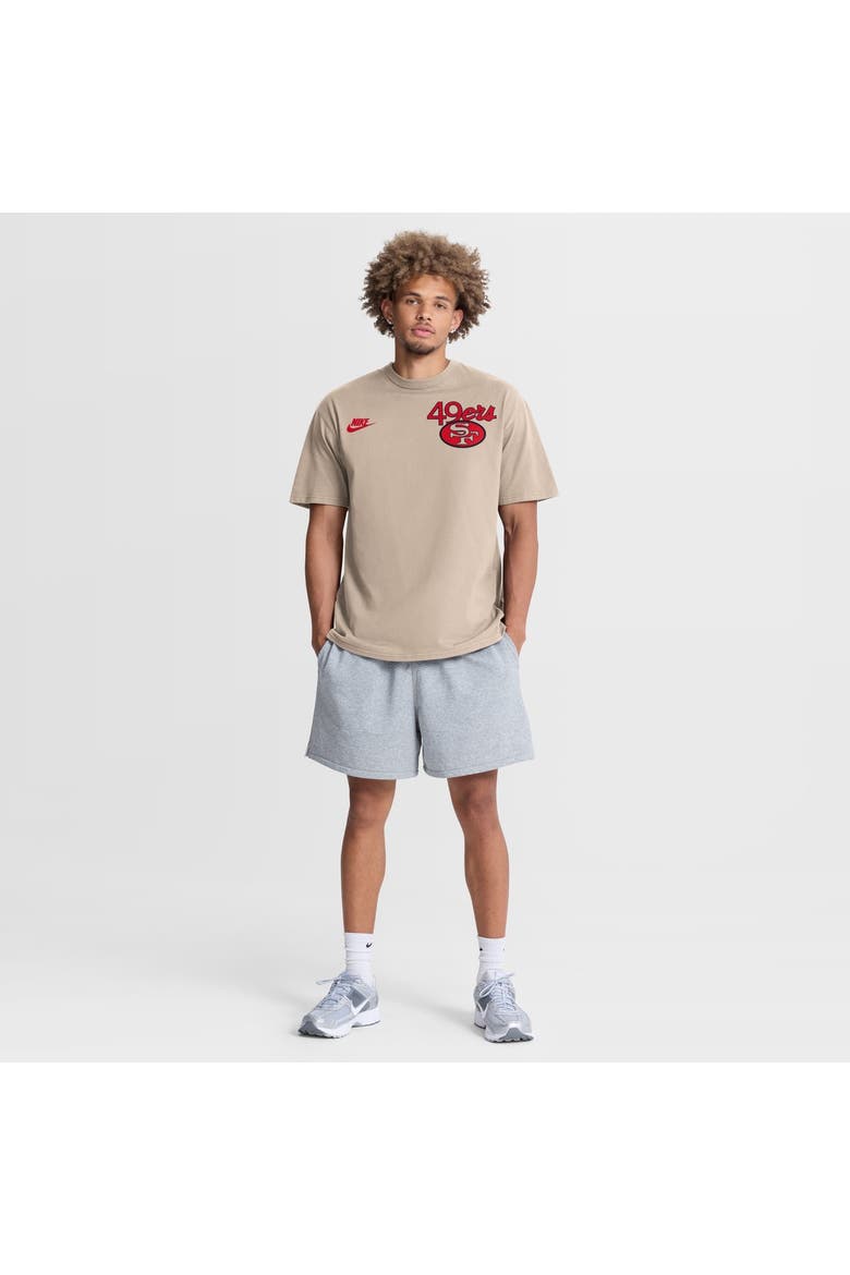 Men's Nike Sand San Francisco 49ers Night Primary Max90 T-Shirt, Alternate, color, Sand