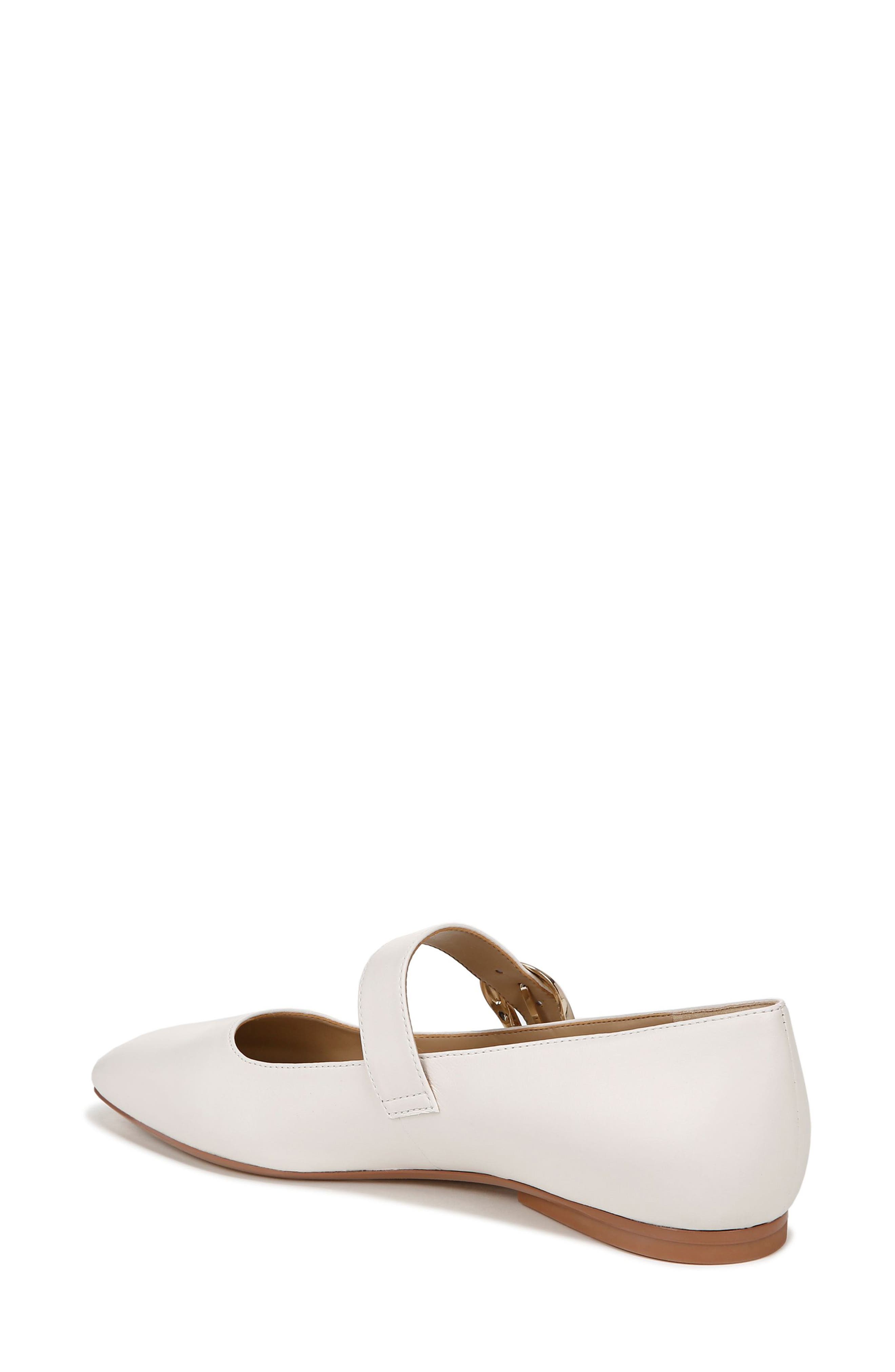 27 EDIT Naturalizer Carter Mary Jane Flat, Alternate, color, Warm White Leather