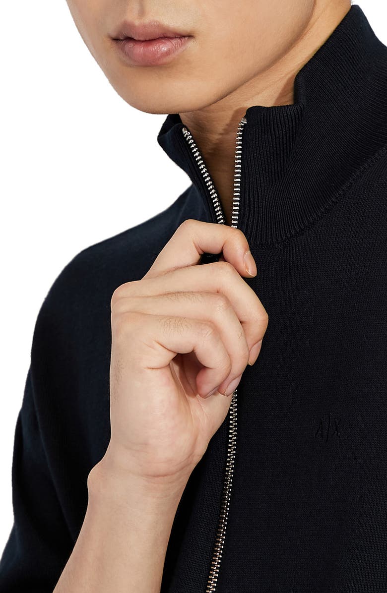 Armani Exchange Full Zip Sweater, Alternate, color, 