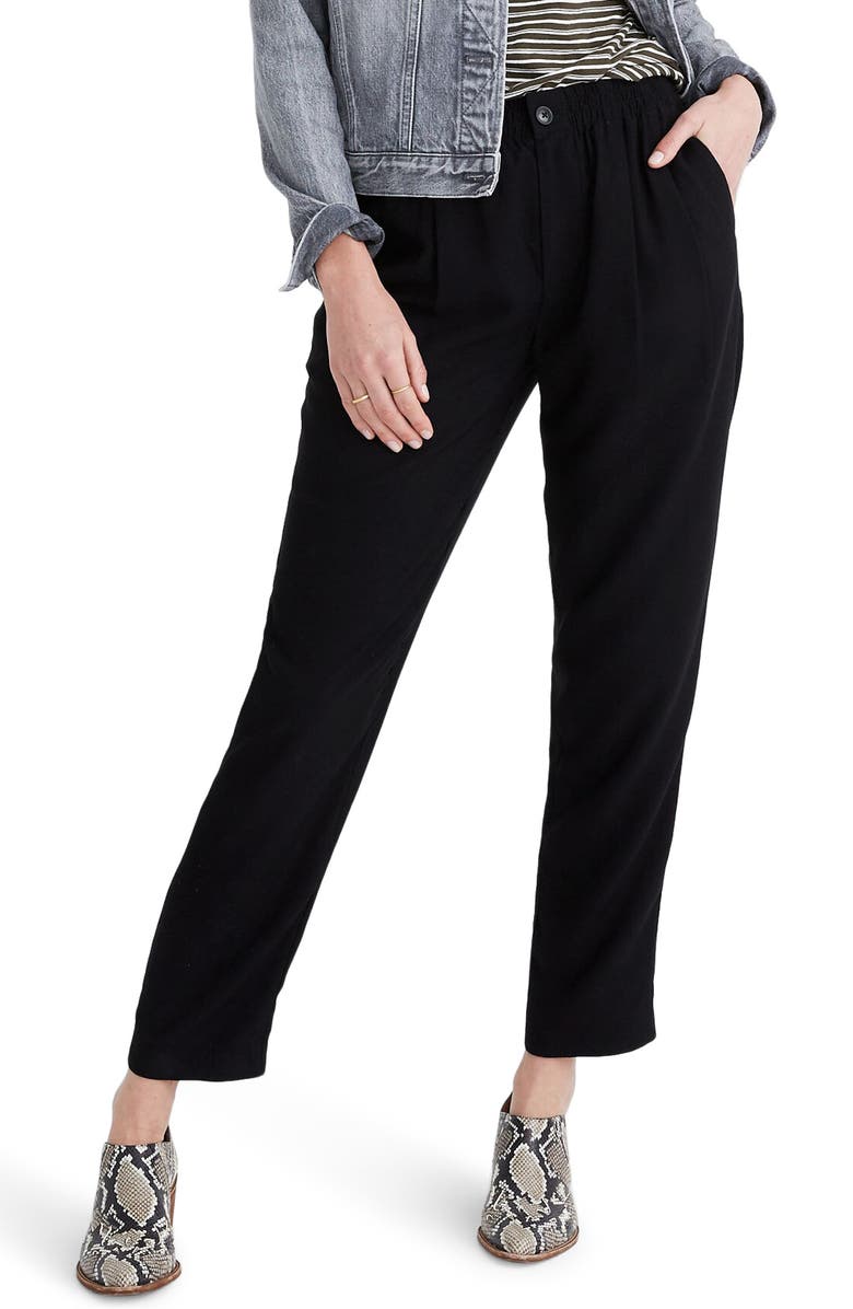 Madewell Drapey Track Trousers, Main, color, 