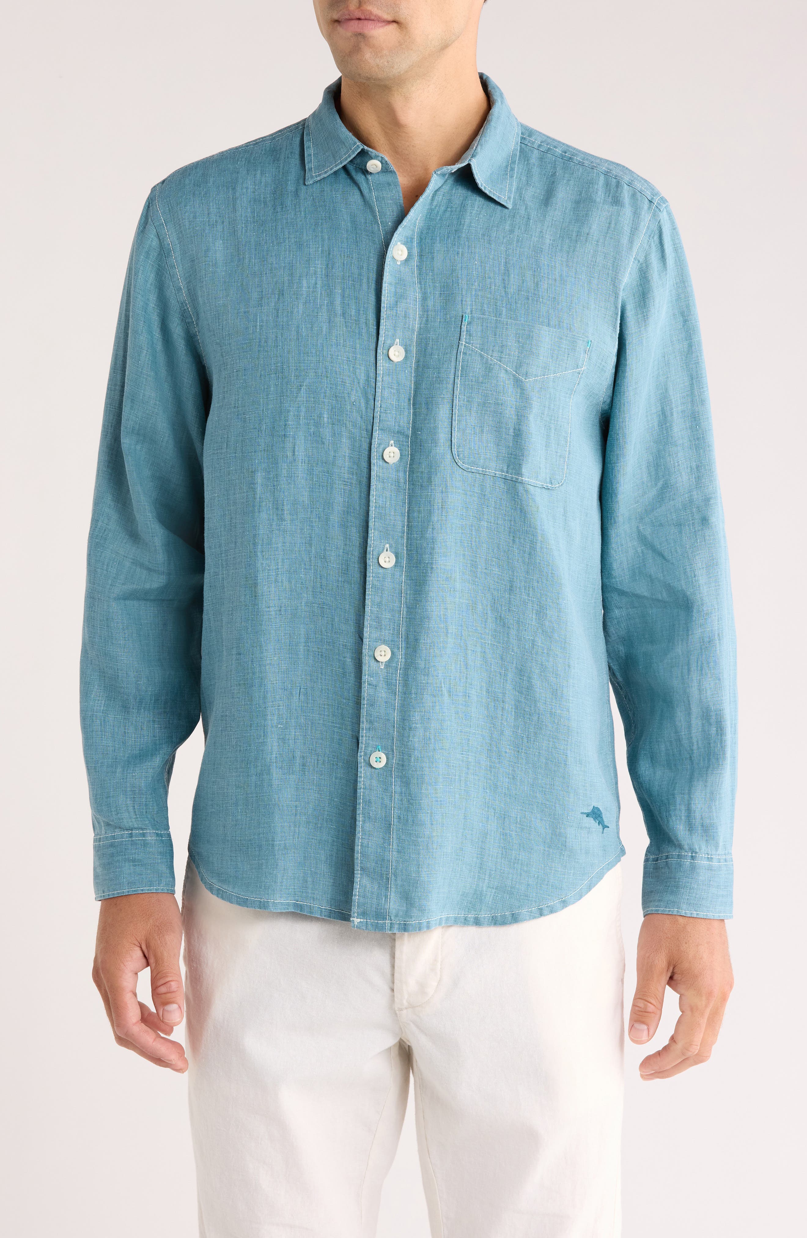 Tommy Bahama Sea Glass Breezer Original Fit Linen Shirt