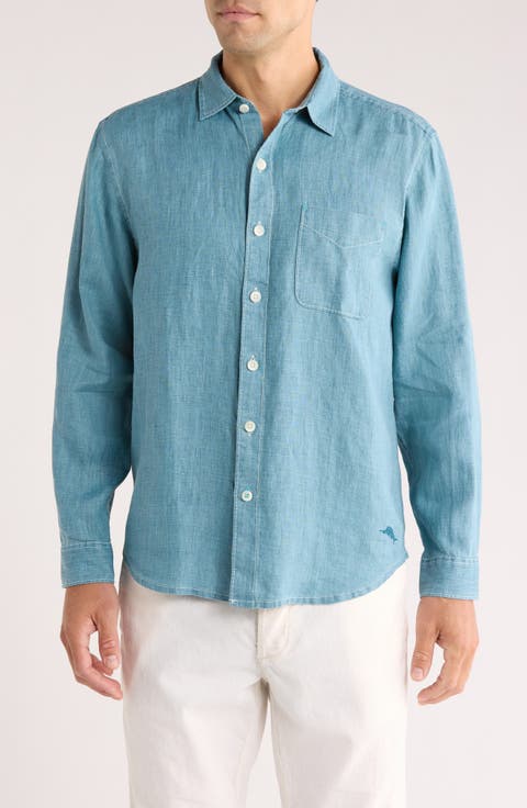 Sea Glass Breezer Original Fit Linen Shirt