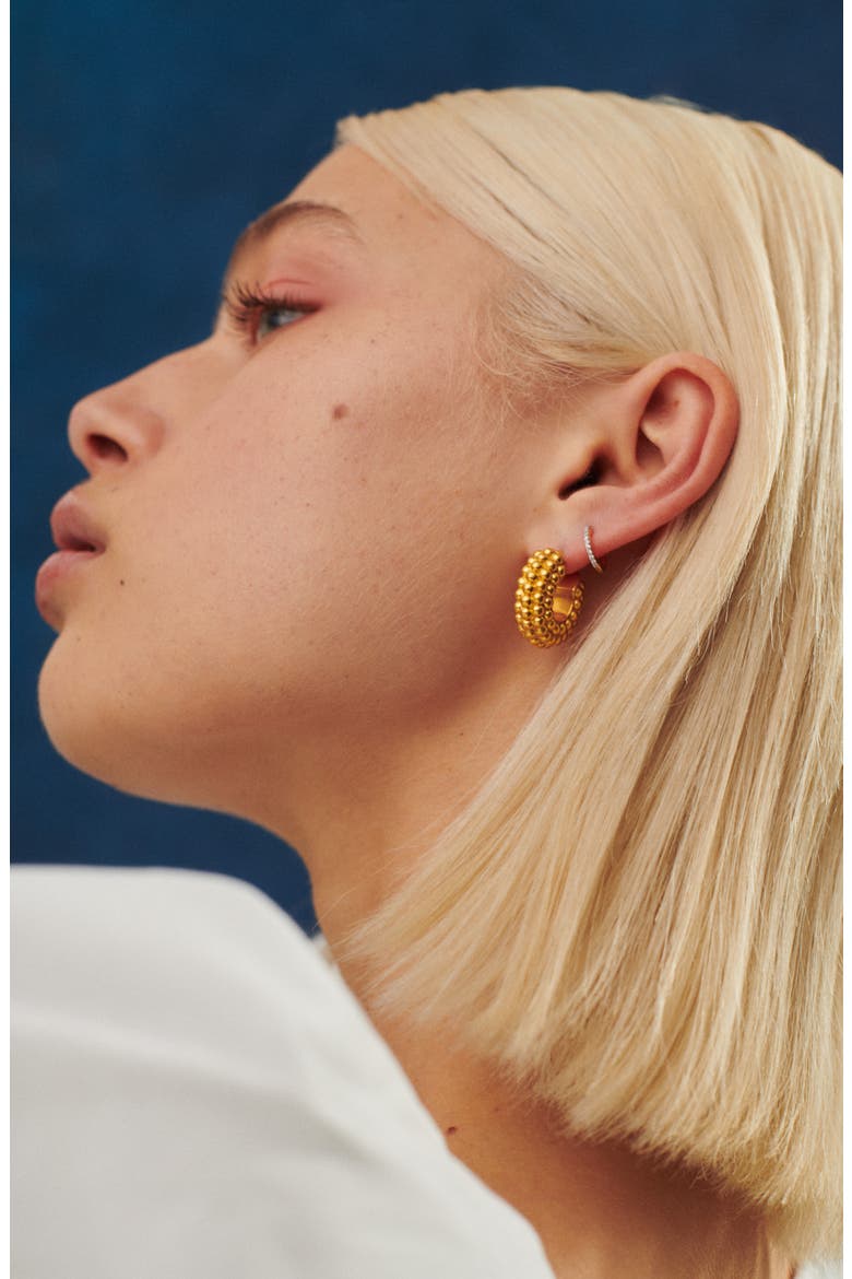 Bayu Hoop Earrings, Alternate, color, GOLD
