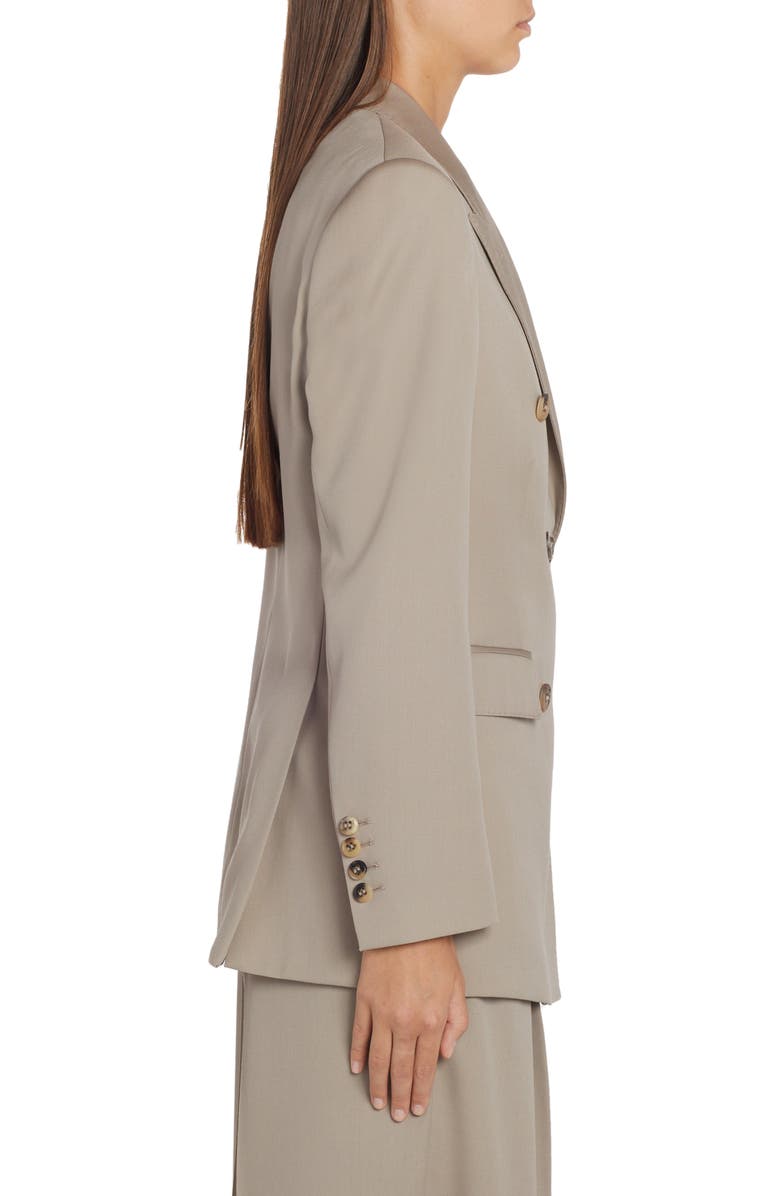 Golden Goose Double Breasted Wool Gabardine Blazer, Alternate, color, 