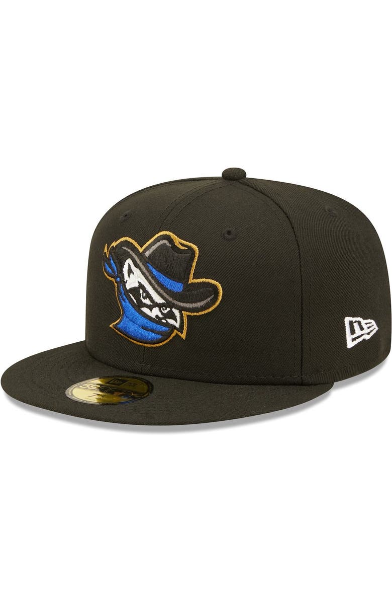 New Era Men's New Era Black Quad Cities River Bandits Authentic Collection Team Alternate 59FIFTY Fitted Hat, Alternate, color, 