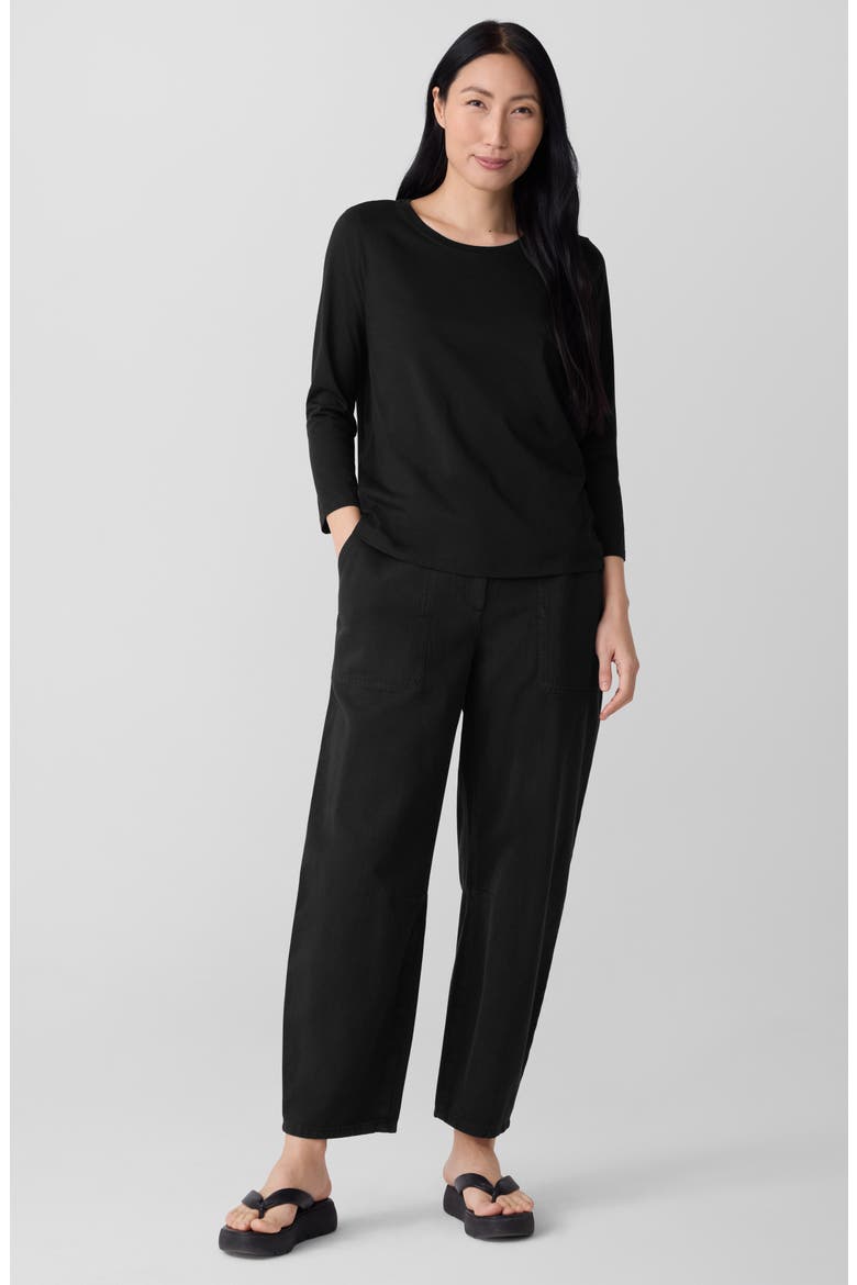 Organic Cotton Top, Alternate, color, BLACK