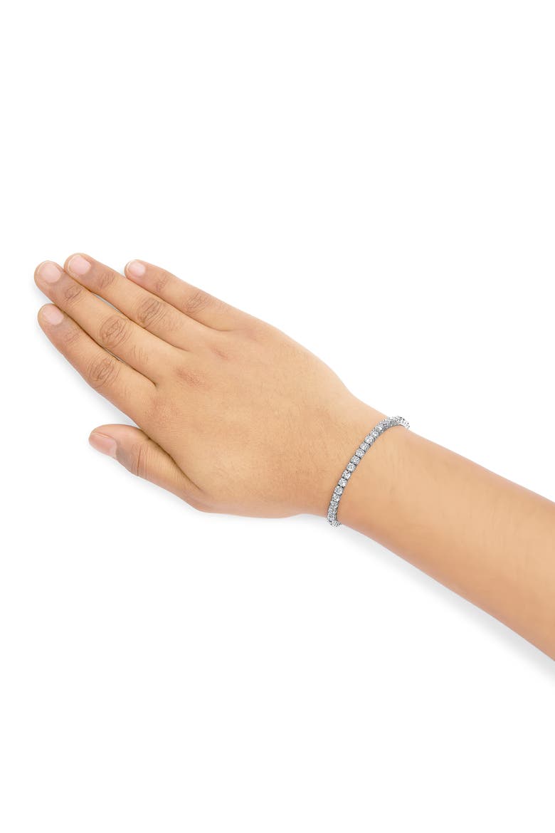 10K White Gold 6.00 Cttw Classic Natural Diamond Tennis Bracelet, Alternate, color, White Gold