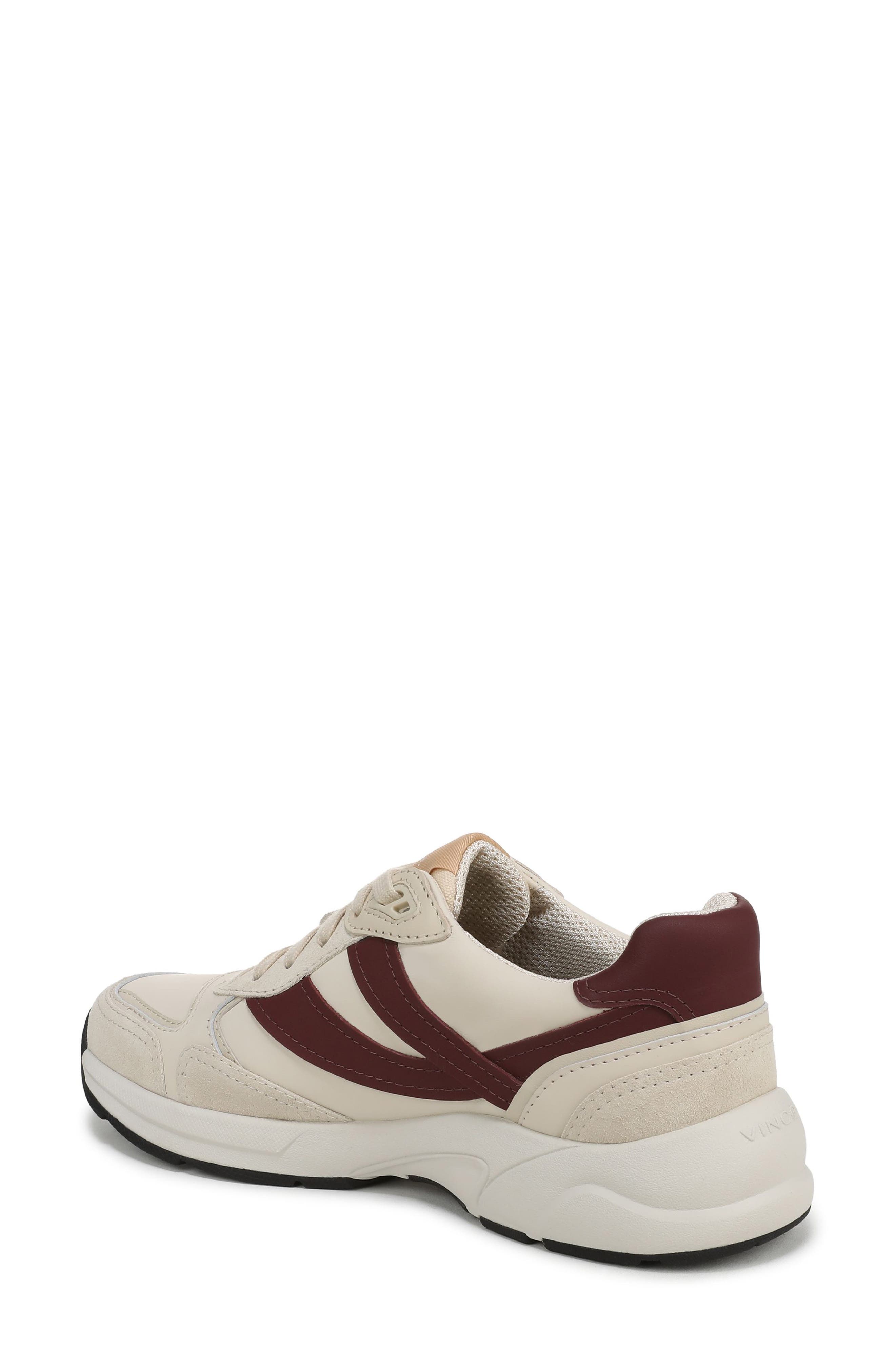 Vince Golden Gate Sneaker, Alternate, color, Flax/Bordo