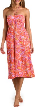 Sunshine 79 Paisely Daze Halter Midi Dress