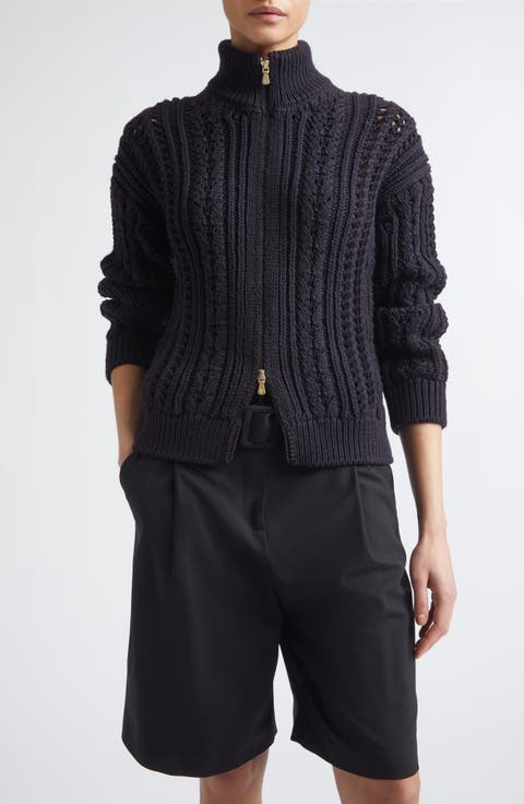 Wool Zip Cardigan