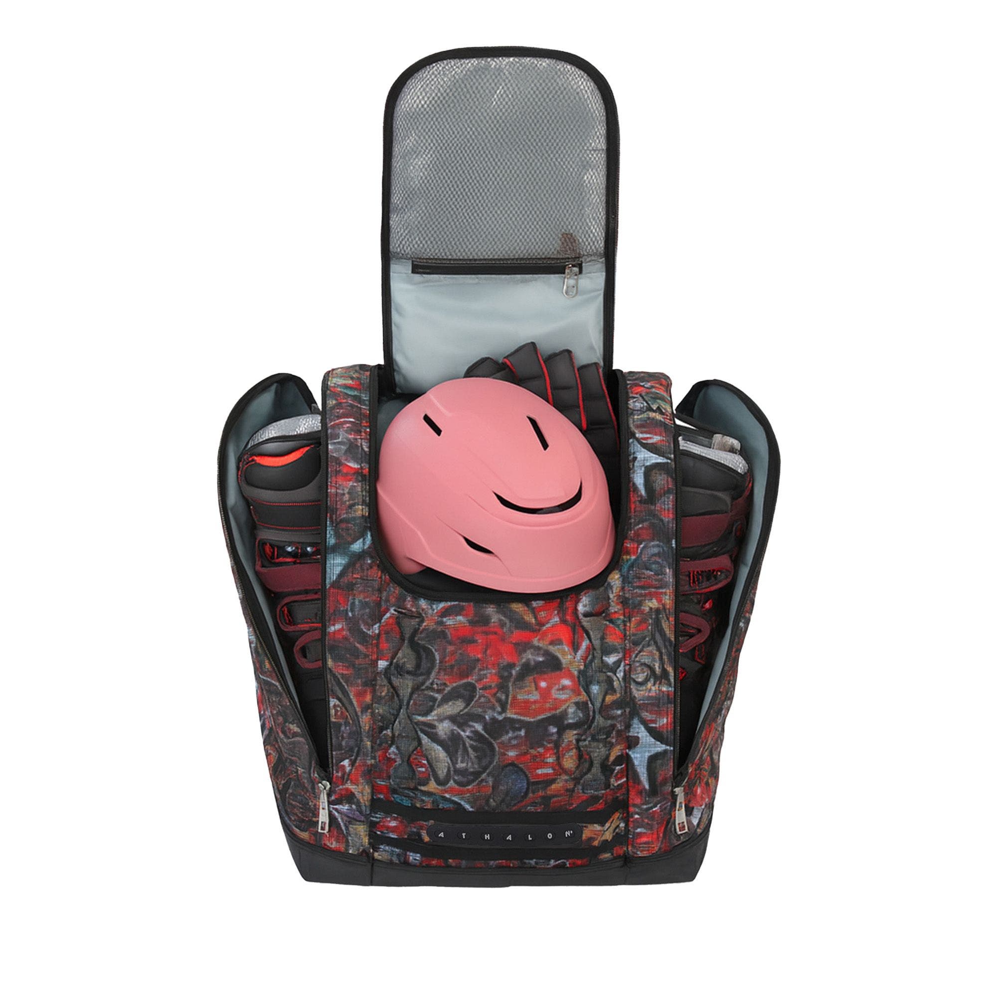 Everything Ski Boot Bag Gear Pack with Ventilated Boot Compartments, Alternate, color, Graffiti