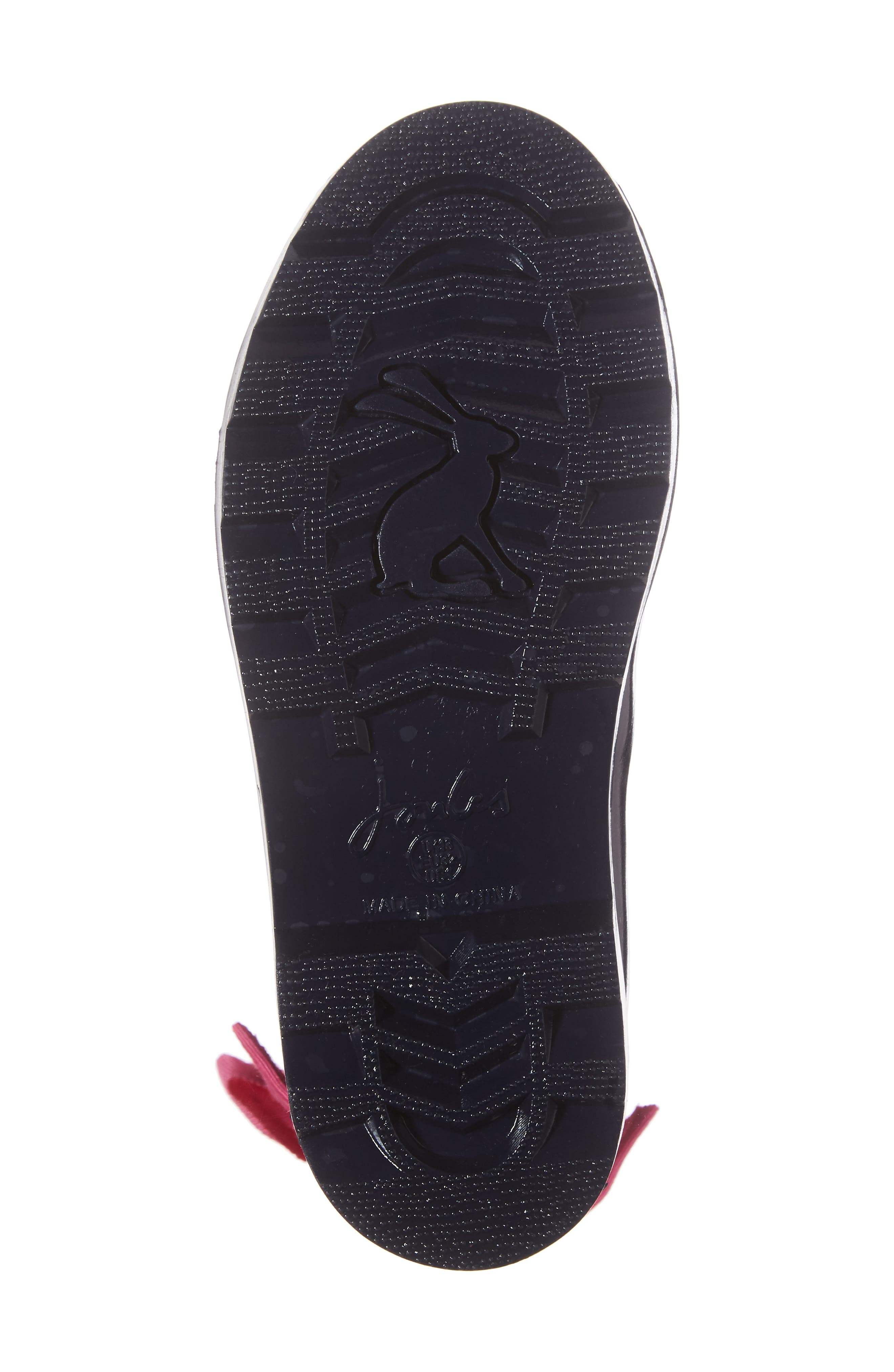 Joules Evedon Bow Waterproof Rain Boot, Alternate, color, 