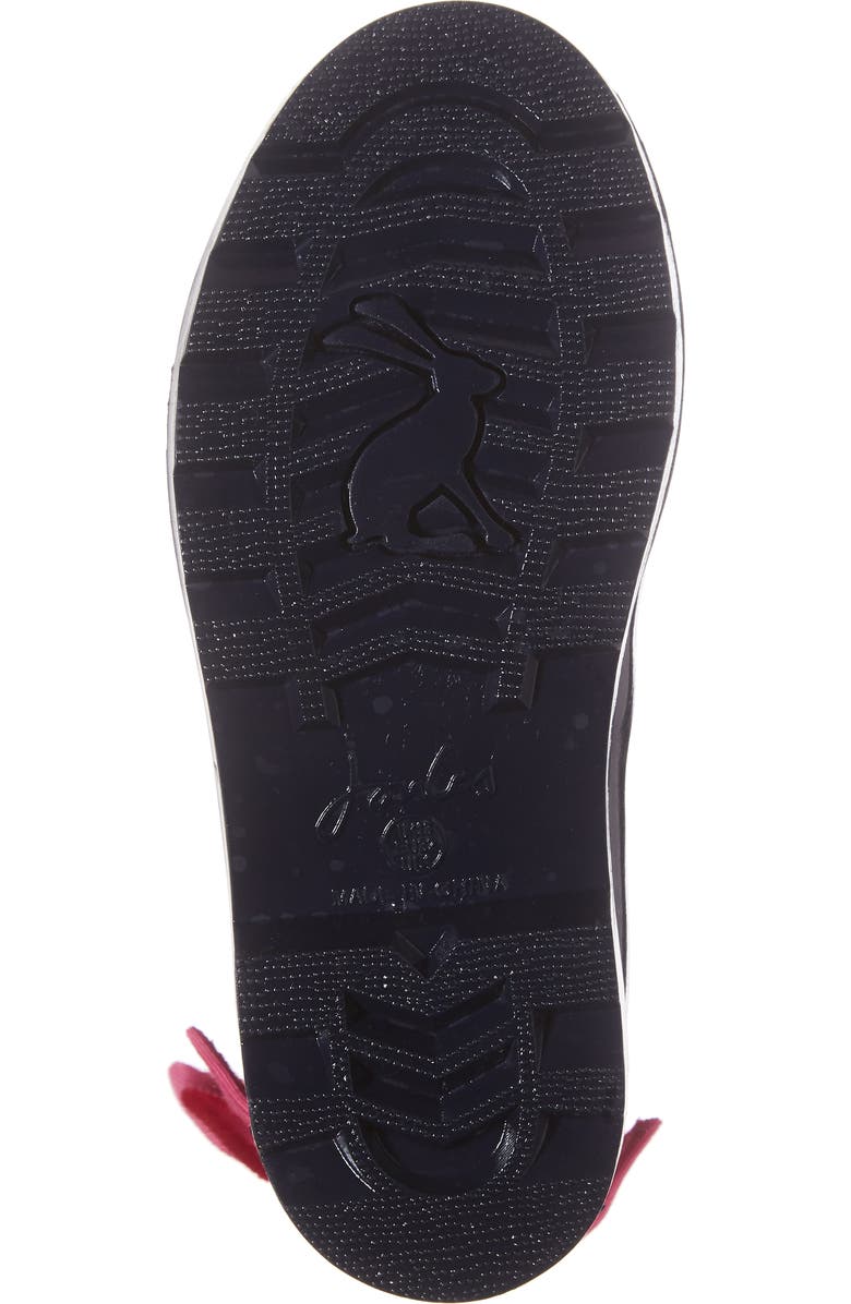 Joules Evedon Bow Waterproof Rain Boot, Alternate, color,