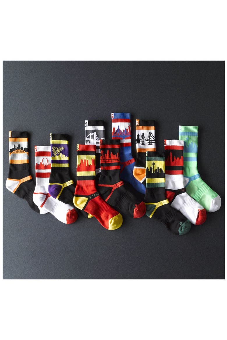 'Seattle' Socks, Alternate, color, HORNET