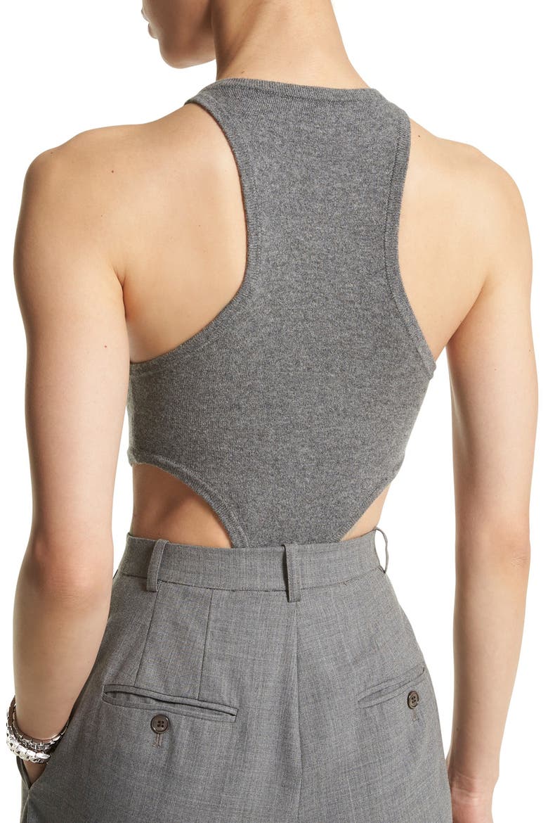 Cutout Cashmere Blend Knit Bodysuit, Alternate, color, 039 BANKER MELANGE