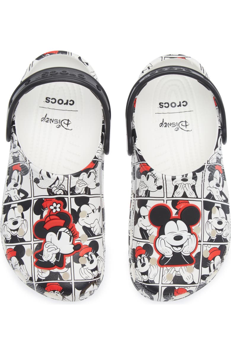 CROCS Mickey & Minnie Classic Clog, Alternate, color, White Multi