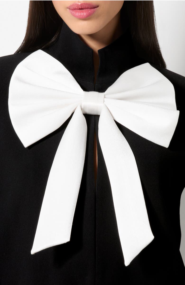 Alice + Olivia Philippa Bow Cape Jacket, Alternate, color, 