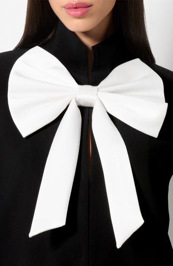 Alice + Olivia Philippa Bow Cape Jacket | Nordstrom