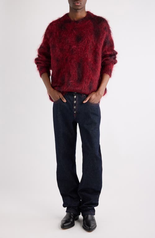 Isabel Marant Miller Mohair Sweater Deep Red In Red