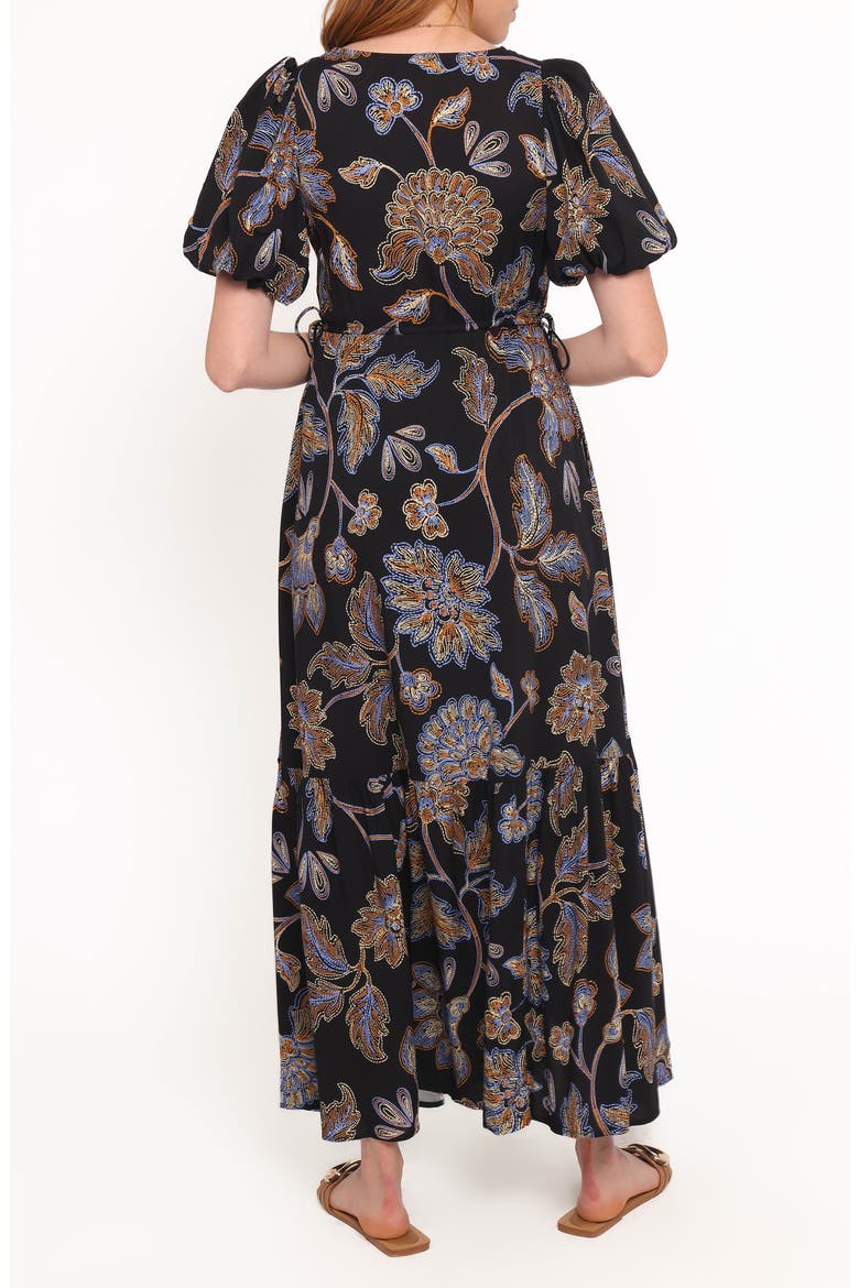 Loveen Print Maxi Dress, Alternate, color, BLACK FLORAL