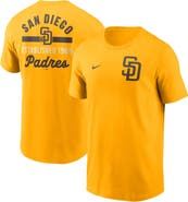Nike Men's Nike Gold San Diego Padres 2-Hit T-Shirt