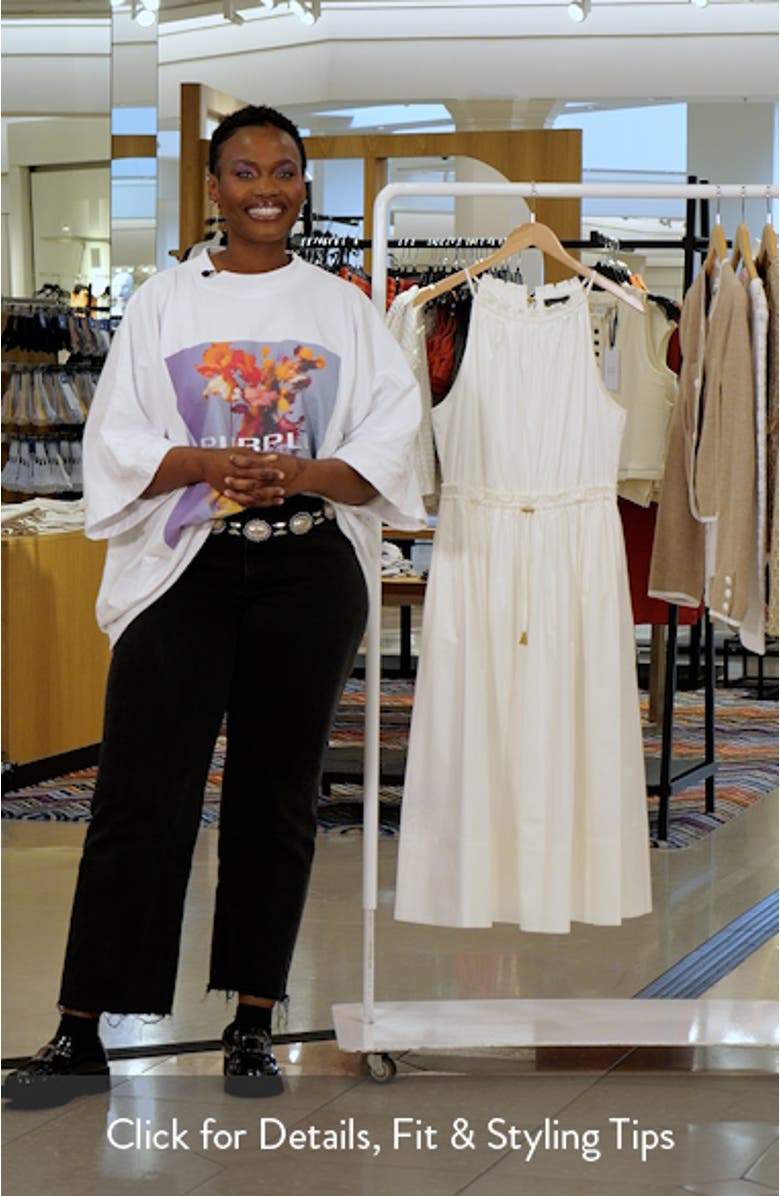 Sleeveless A-Line Midi Dress, sales video thumbnail