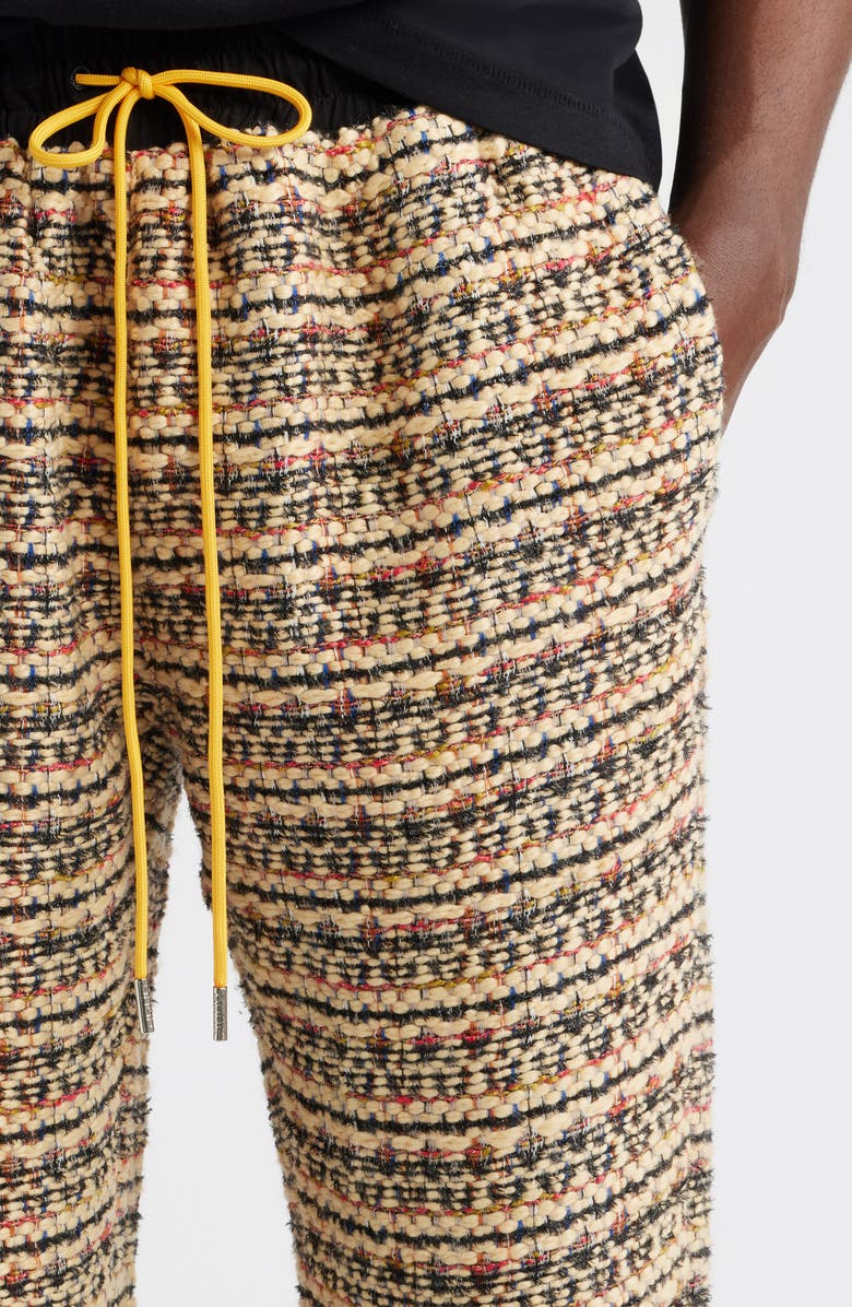 DIET STARTS MONDAY Tweed Drawstring Pants, Alternate, color, Tan Multi