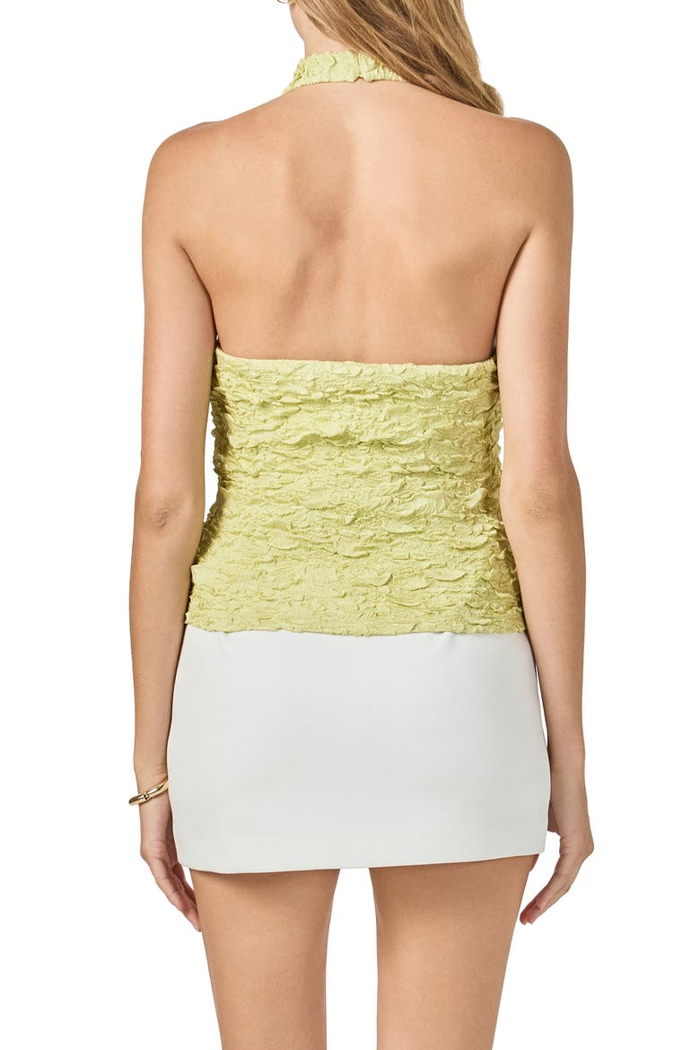 Stretchy Halter Top, Alternate, color, GREEN