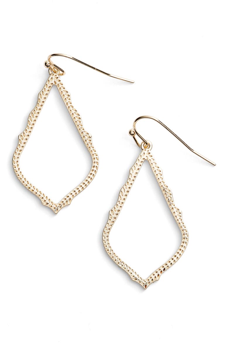 Sophia Drop Earrings, Main, color, GOLD