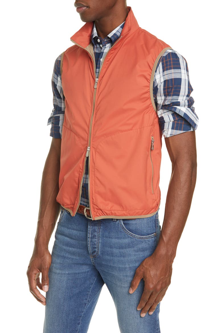 Reversible Vest, Alternate, color, ORANGE