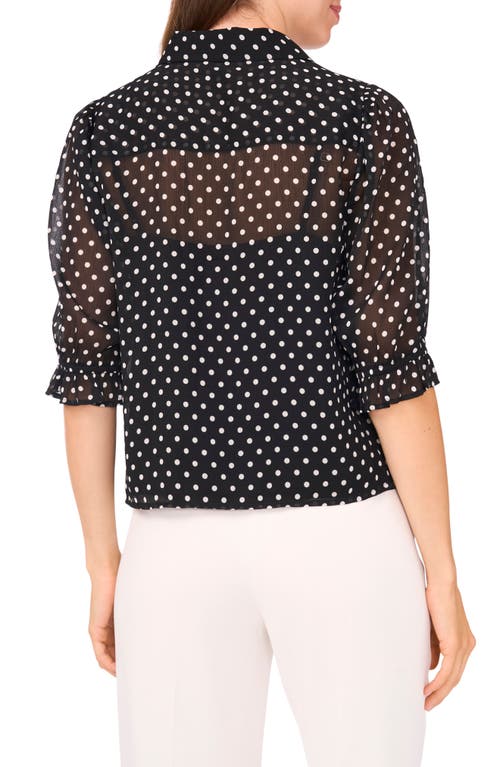 Halogenr Halogen(r) Ruffle Sleeve Shirt In Blue