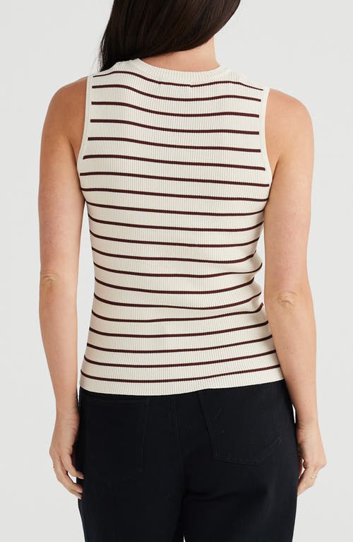 BRAVE + TRUE BRAVE+TRUE TORI RIB STRIPE TANK 