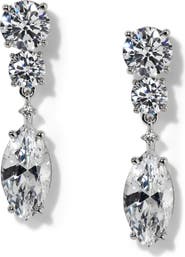 Nadri Everleigh Cubic Zirconia Double Drop Earrings
