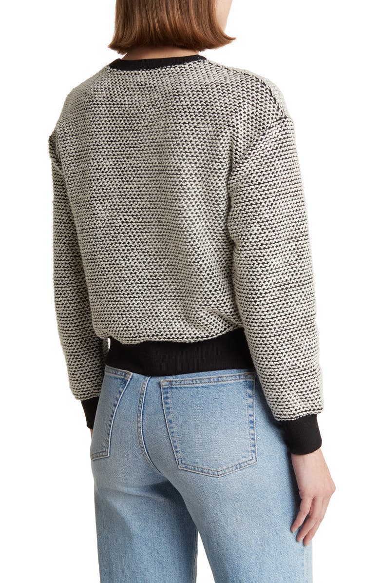 Marine Layer Bird's Eye Cotton Blend Sweatshirt, Alternate, color, 