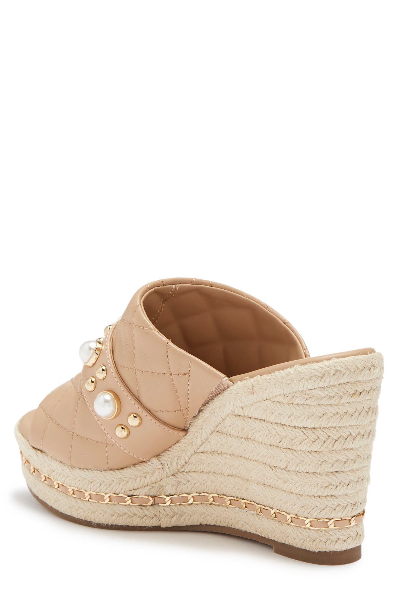 Camela Espadrille Wedge Sandal, Alternate, color, LATTE