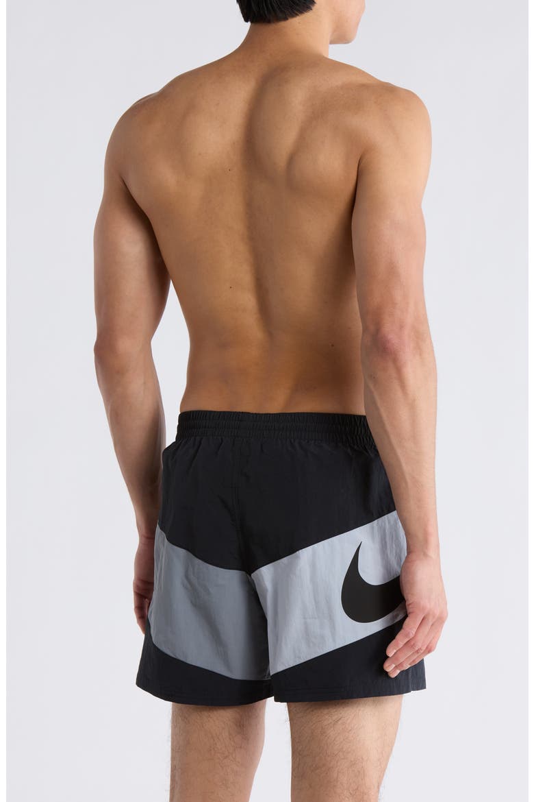 5-Inch Volley Swim Shorts, Alternate, color, BLACK