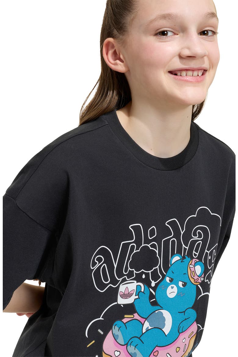 x Care Bears Cotton Graphic T-Shirt, Alternate, color, BLACK
