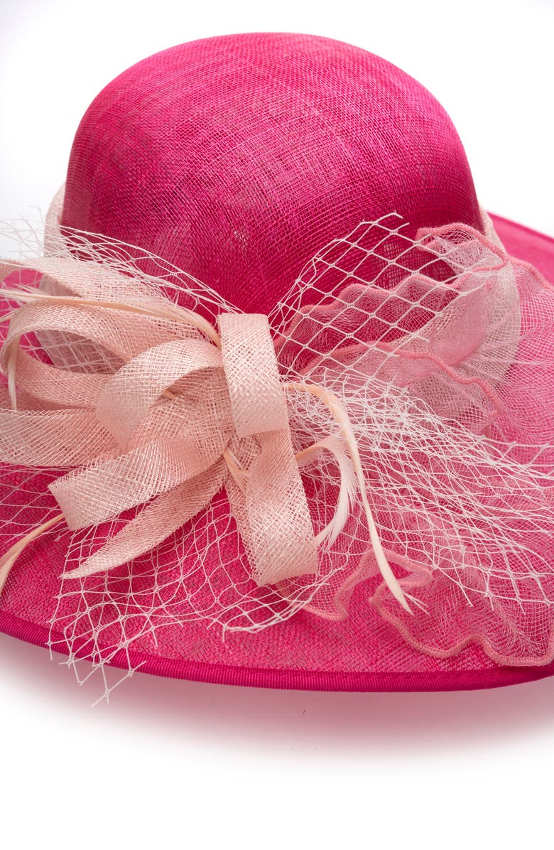 Collection XIIX Flower Sinamay Downbrim Hat, Alternate, color,