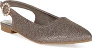 LONDON RAG Giora Jewel Buckle Slingback Flat
