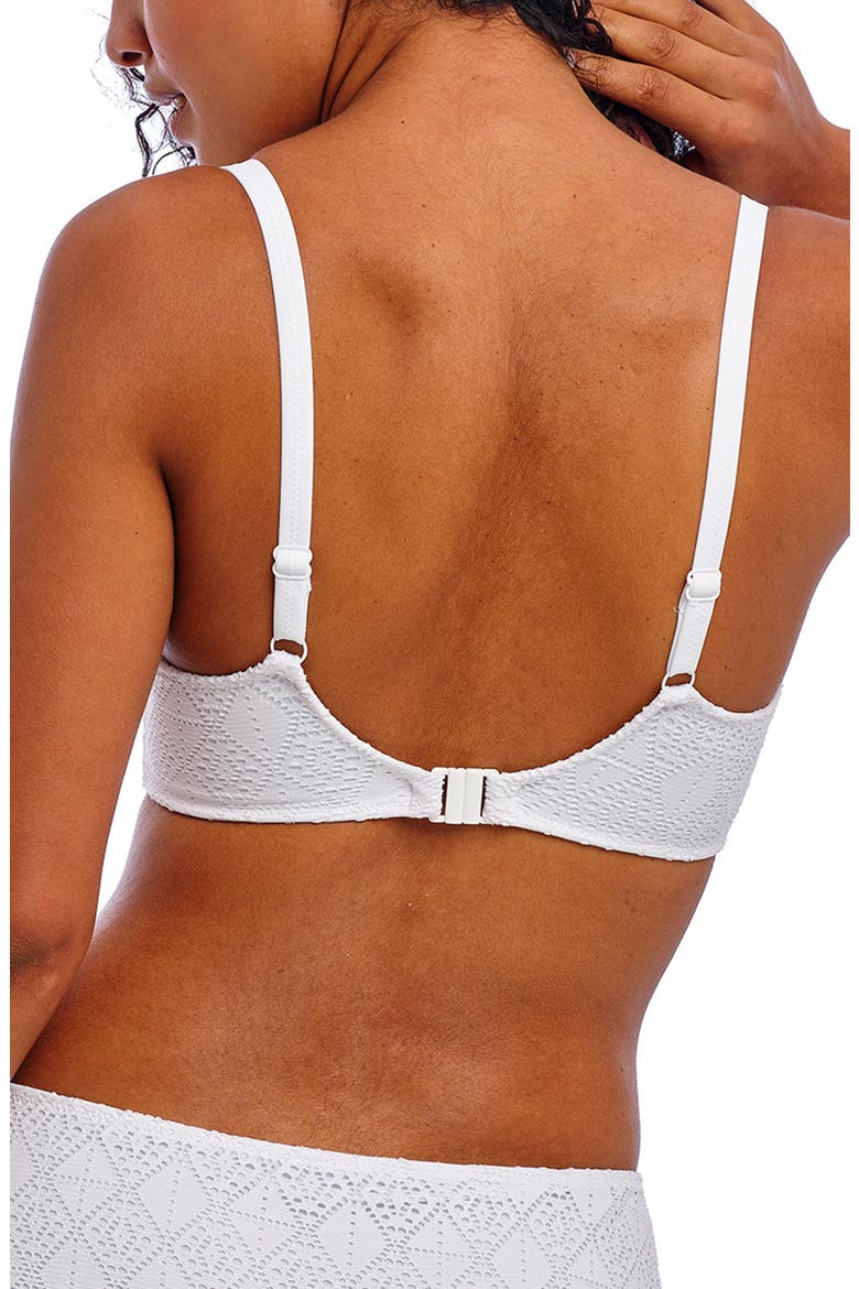 Nomad Nights Underwire Sweetheart Neck Bikini Top, Alternate, color, WHITE