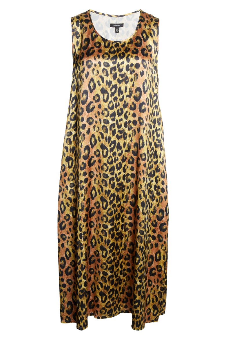 Sleeveless Leopard Print Midi Dress, Alternate, color, LIGHT BROWN PINK LEOPARD