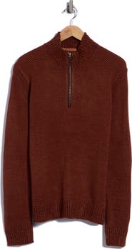 Union Bird's Eye Quarter Zip Sweater