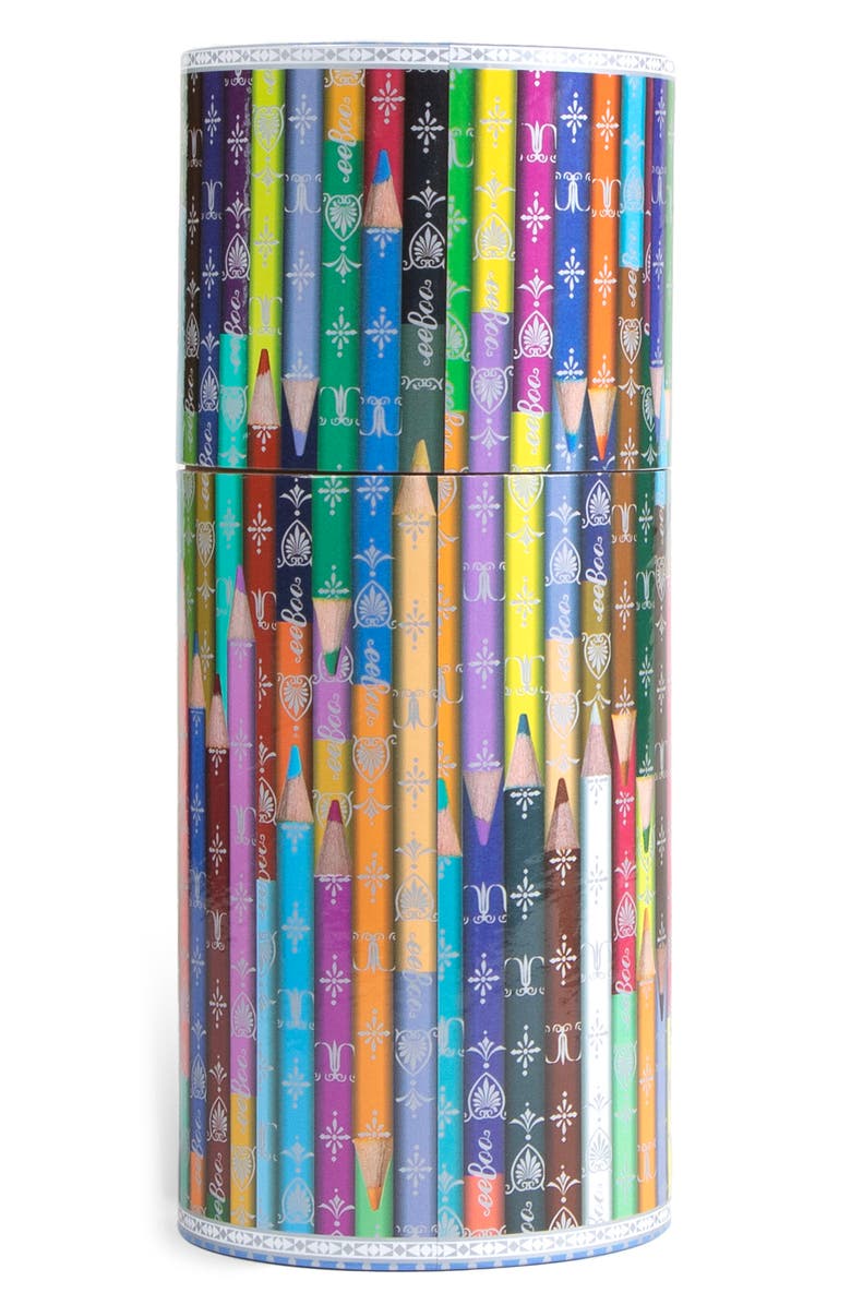 eeBoo 100 Color 50-Pack Double-Sided Color Pencils, Alternate, color, 