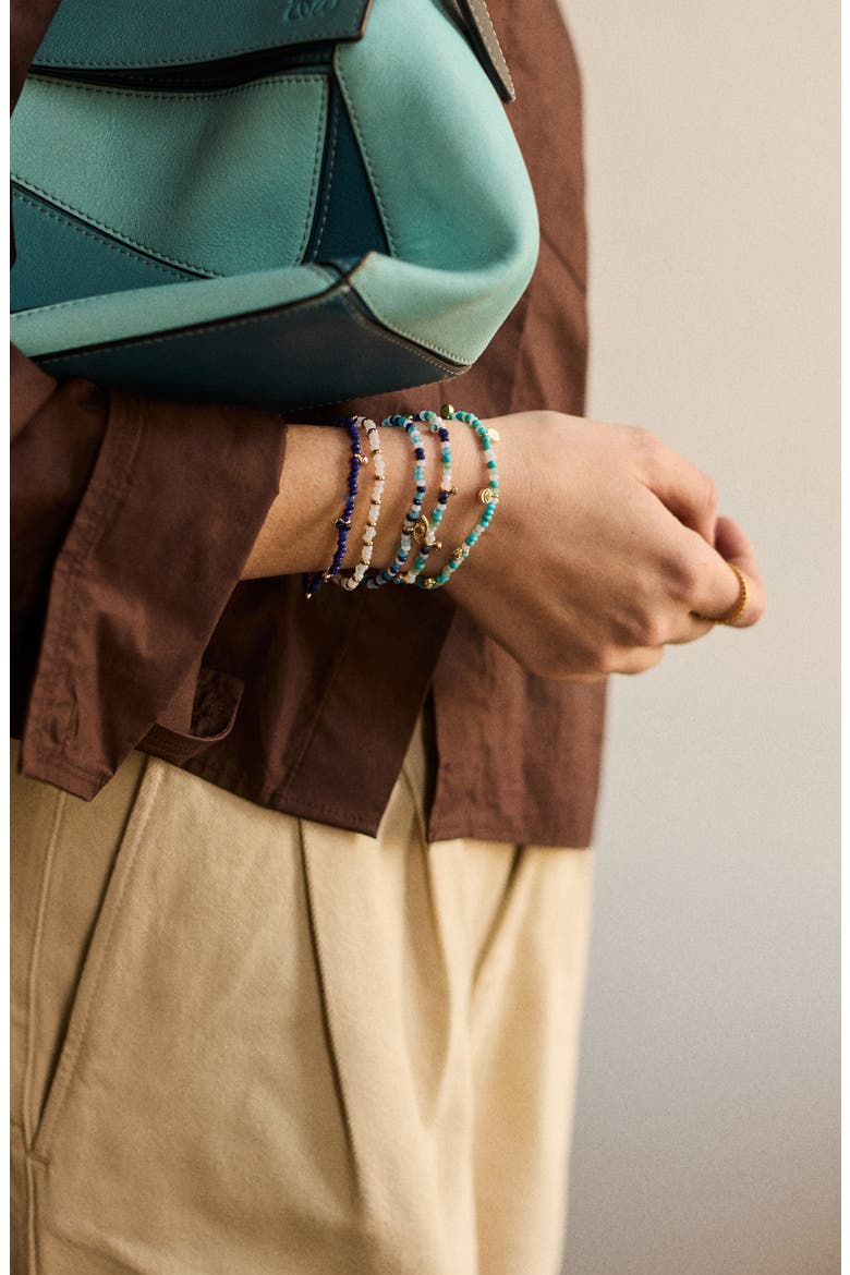 Evil Eye Layered Bracelet, Alternate, color, TURQUOISE